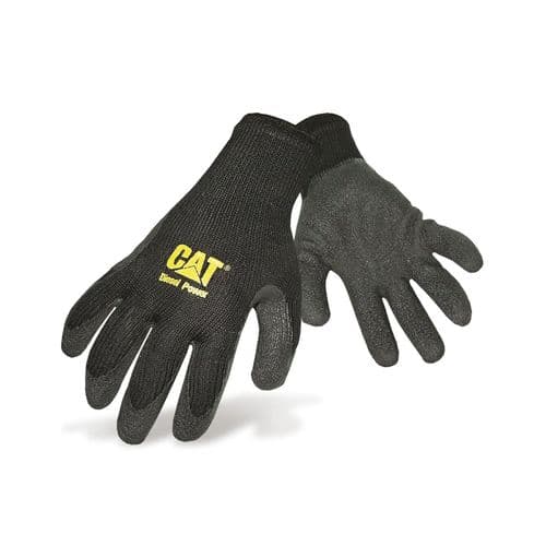 Caterpillar CAT 17400 Latex Palm Gloves Black
